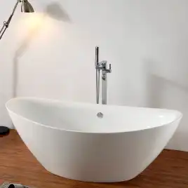 Акриловая ванна Abber 180х87 AB9248, отдельностоящая, Белая глянцевая