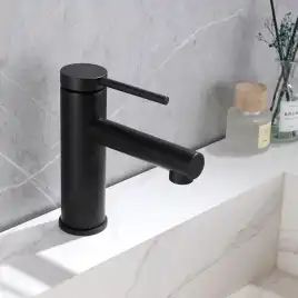 Смеситель для раковины Abber Emotion AF8810B, однорычажный, цвет Черный матовый