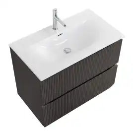 Тумба под раковину BelBagno UNO-800-2C-SO-GSO подвесная, Темно-Серый Матовый