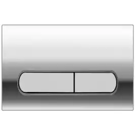 Кнопка смыва AZARIO NEW AZ-004.02 двойная, пластик, хром