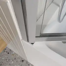 Душевая шторка на ванну BelBagno LUCE-VF-11-100/145-C-Cr стекло прозрачное, профиль Хром