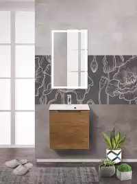 Тумба под раковину BelBagno ETNA-500-1A-SO-RN-P-L подвесная Rovere Nature