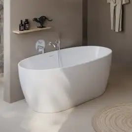 Акриловая ванна BelBagno 170х80 BB414-1700-800, отдельностоящая, Белая глянцевая