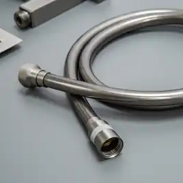 Гигиенический душ со смесителем AVS Cube 811-231-GM, оружейная сталь