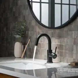 Смеситель для раковины Aquatek Европа AQ1307MB, Черный матовый