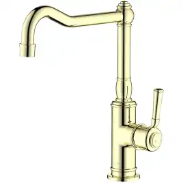 Смеситель для кухни Aquatek Классик AQ1580PG поворотный излив, Золото