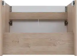 Тумба под раковину Aquanet Оптима 70 дуб светлый/белый сатин, 344800