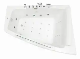 Акриловая ванна Gemy G9056 K R 170х130 с гидромассажем, правая