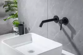 Смеситель для раковины Allen Brau Priority 5.31030-31 встраиваемый, с внутренней частью, Черный матовый