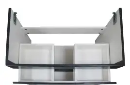 Тумба с раковиной Azario Эстима 70 CS00094588, подвесная, Графит