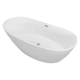 Ванна акриловая Azario EASTON NEW 180x82 EST18082 отдельностоящая, в комплекте с сифоном и металлической рамой, цвет белый (EST18082)