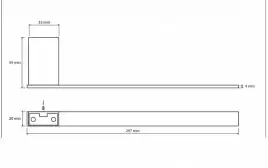 Полотенцедержатель правый 30 см BEMETA VIA хром 135004043