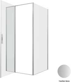 Душевой уголок Allen Brau Priority 100x100 3.31029.BA + 3.31047.BA серебро браш