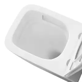 Подвесной унитаз Grossman GR-4479SQC безободковый, смыв торнадо, Белый глянцевый