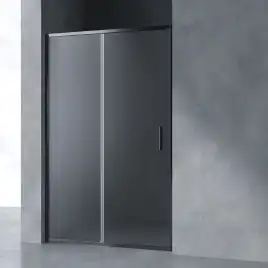 Душевая дверь в нишу AVS Вектор 120 см профиль оружейная сталь, стекло матовое, 803-0002-195-12-WS-M
