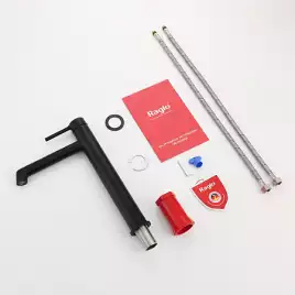 Смеситель для раковины Raglo R20.15.06 высокий, Черный матовый