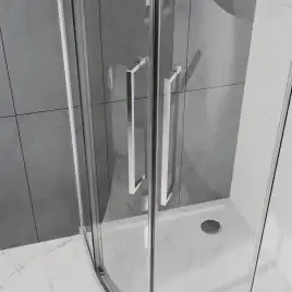 Душевой уголок Azario 100х100 AZ-S43-100-MB-CL, профиль черный матовый, стекло Прозрачное