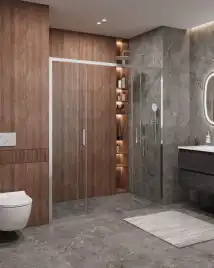 Душевая дверь CEZARES MOLVENO-BF-2-170-C-Cr-IV стекло Прозрачное, профиль Хром