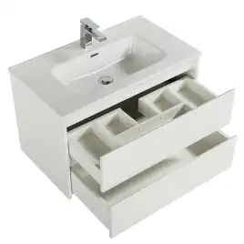 Тумба под раковину BelBagno KRAFT-800-2C-SO-BO подвесная Bianco Opaco