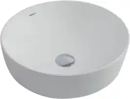 Раковина накладная Aquanet MOON-1 41,5х41,5х13,5 круглая, Белая глянцевая