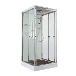 Душевая кабина AvaCan V2010 100x100 см, низкий поддон, с крышей