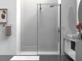 Душевая перегородка Vincea Walk in HS 100 VSW-1HS100CLGM, профиль вороненая сталь, стекло прозрачное