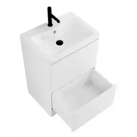 Тумба под раковину BelBagno ALBANO-600-2C-PIA-BL напольная Bianco Lucido