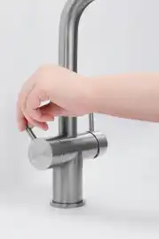Смеситель для кухни AVS PureRiver 827-160-BS, Г-образный излив, брашированная сталь