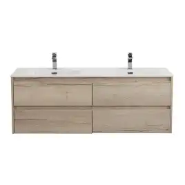 Тумба под раковину BelBagno KRAFT-1200-4C-SO-2-RGB подвесная Rovere Galifax Bianco