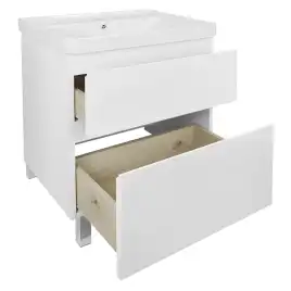 Тумба с раковиной Azario Мила 60 CS00085830, напольная, Белая матовая