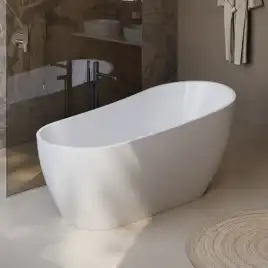Акриловая ванна BelBagno 170х80 BB704-1700-800-K, отдельностоящая, Белая глянцевая