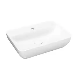 Раковина KERAMA MARAZZI PLAZA накладная, 55 см, белая глянцевая, PLR.wb.55.1