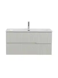 Тумба под раковину Cezares DUET-N 100 см, DUET-N-1000-2C-SO-GPR-P , Серый жемчужный