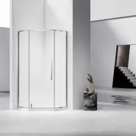 Душевой уголок Vincea Slim-N 100х100 VSP-4SN100CL, профиль хром, стекло Прозрачное