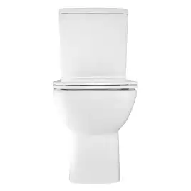 Унитаз-компакт Azario VARO AZ-2171-1 напольный, безободковый, в комплекте с бачком и сиденьем микролифт, Белый глянцевый