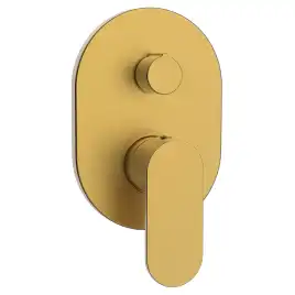 Смеситель для ванны AVS Beauty 811-703-BG встраиваемый, с внутренней частью, брашированное золото