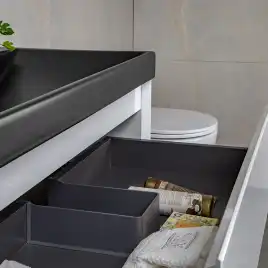 Тумба с раковиной AVS Гармония 100 белая, N821-07-1000WG-02-1010BM