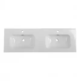 Керамическая раковина с двумя чашами BelBagno BB1400-2-ETL