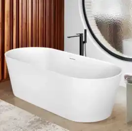 Акриловая ванна BELBAGNO 200х85 BB416-2000-850, отдельностоящая, Белая матовая