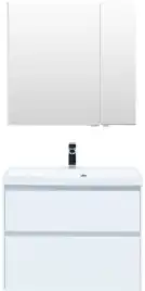 Тумба под раковину Aquanet Гласс 80 белый 238361