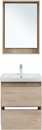 Тумба под раковину Aquanet Милан 60 дуб светлый, подвесная, 336382