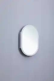 Зеркальный шкаф Aquanet Монте 60 белый, с LED подсветкой, 344788