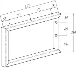 Кронштейн Aquanet Магнум черный матовый