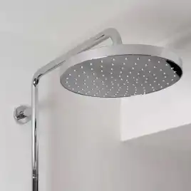 Душевая система Jacob Delafon Atom E26237-CP для ванны с изливом, термостатическая, верхний душ, Хром