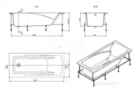 Акриловая ванна Roca HALL 170х75 ZRU9302768 прямоугольная, Белая