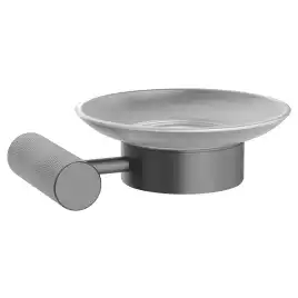 Мыльница подвесная AVS Seeme с чашей, оружейная сталь