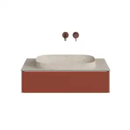 Тумба под раковину Kerama Marazzi MAGICA 90 см, MA.90.1\VR.M подвесная, Венецианский красный