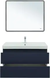 Тумба под раковину Aquanet Вега 2.0 100 маренго, подвесная, 337945