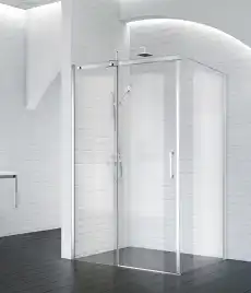 Душевой уголок BelBagno ACQUA-AH-1-100/80-C-Cr стекло прозрачное, профиль Хром