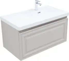 Тумба под раковину Aquanet Агата 90 бежевый, 345488